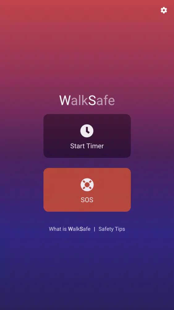 WalkSafe - Emergency SOS Timer スクリーンショット