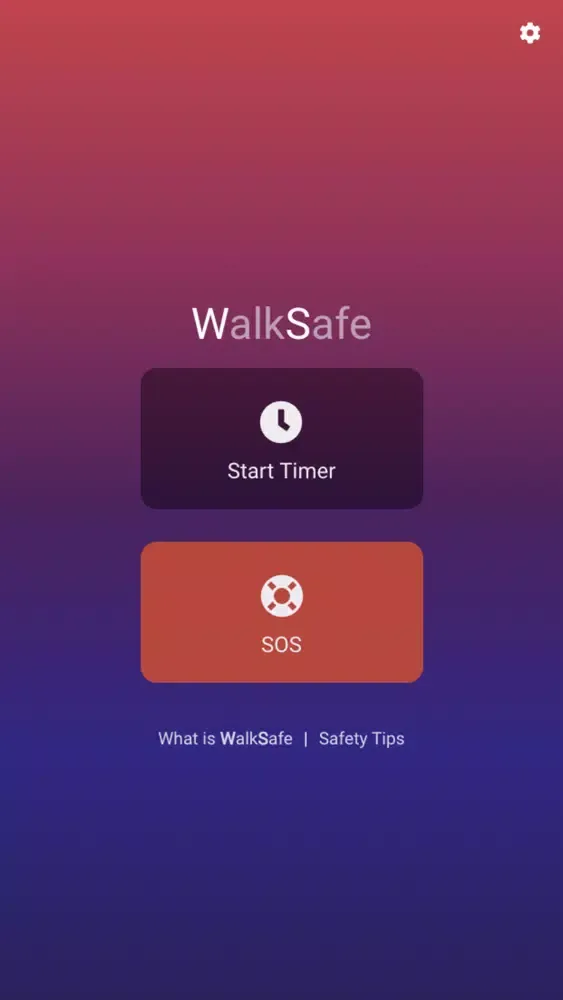 WalkSafe - Emergency SOS Timer スクリーンショット