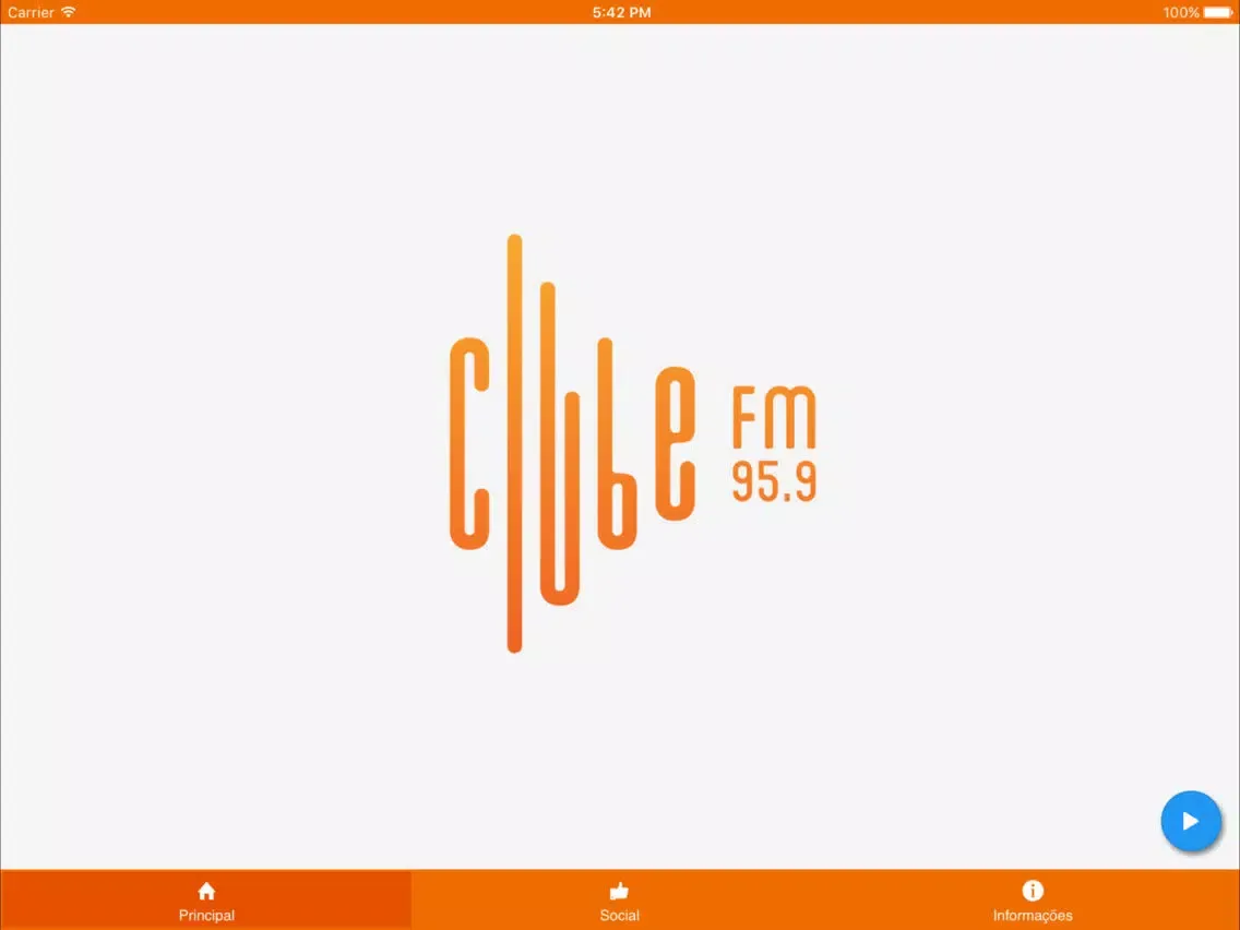 Ảnh chụp màn hình của Rádio Clube Vitória Conquista iPad 