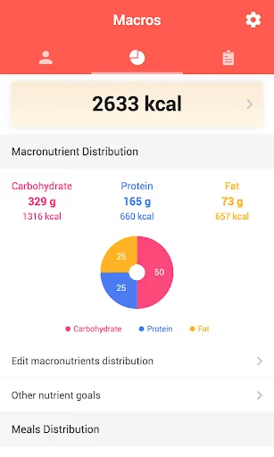 Capturas de tela do Macros - Calorie Counter