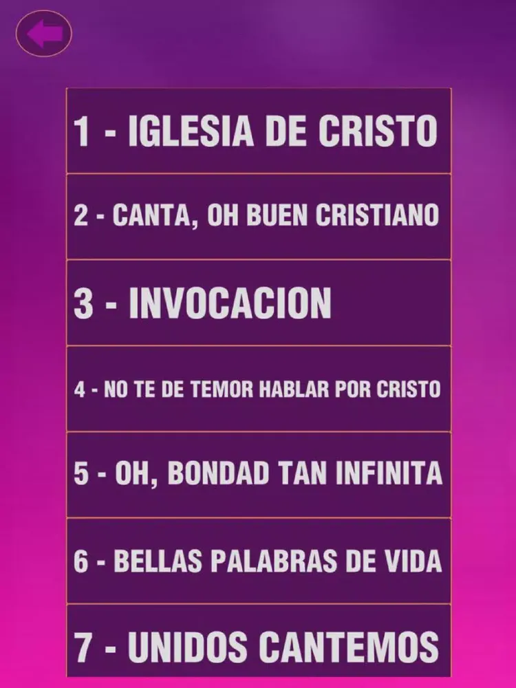 Himnario Iglesia de Cristo iPad  Screenshots