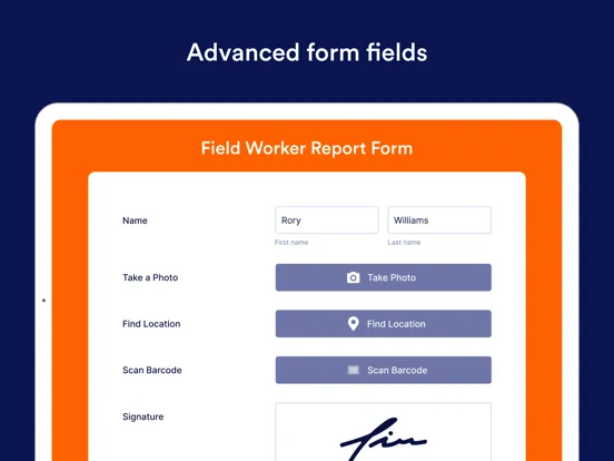Jotform Enterprise Mobile iPad  스크린샷