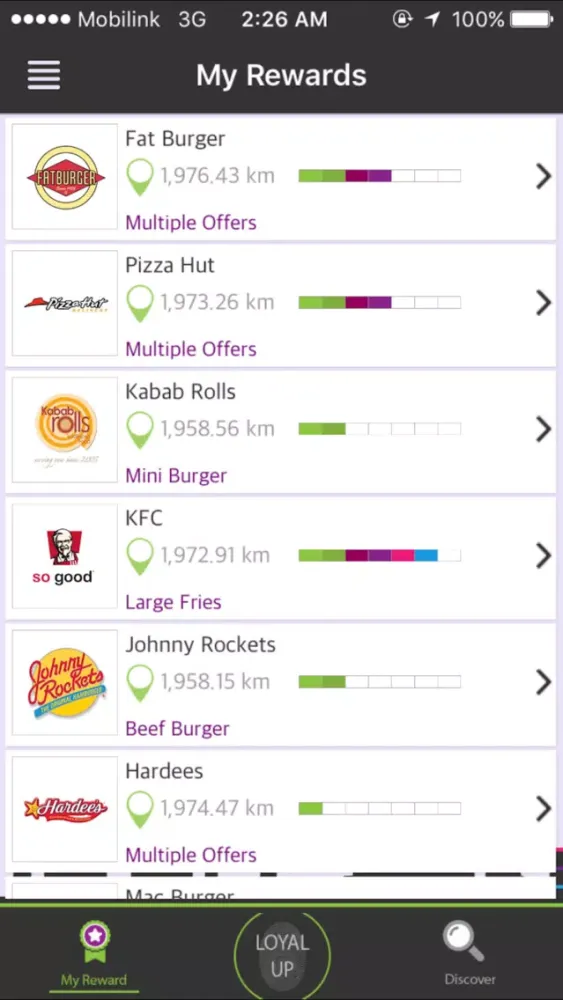 LoyalUp Card Screenshots