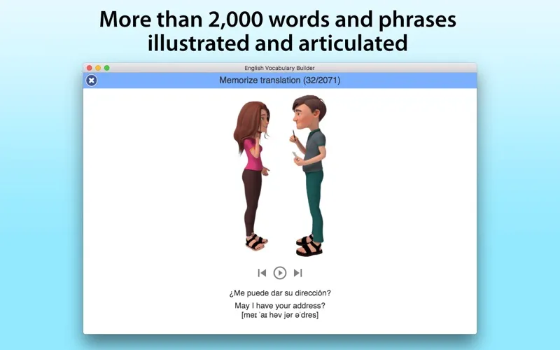 Capturas de pantalla de English Vocabulary Builder