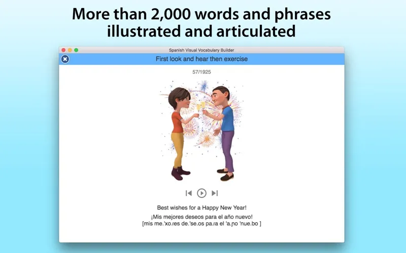 Spanish Vocabulary Builder Screenshots
