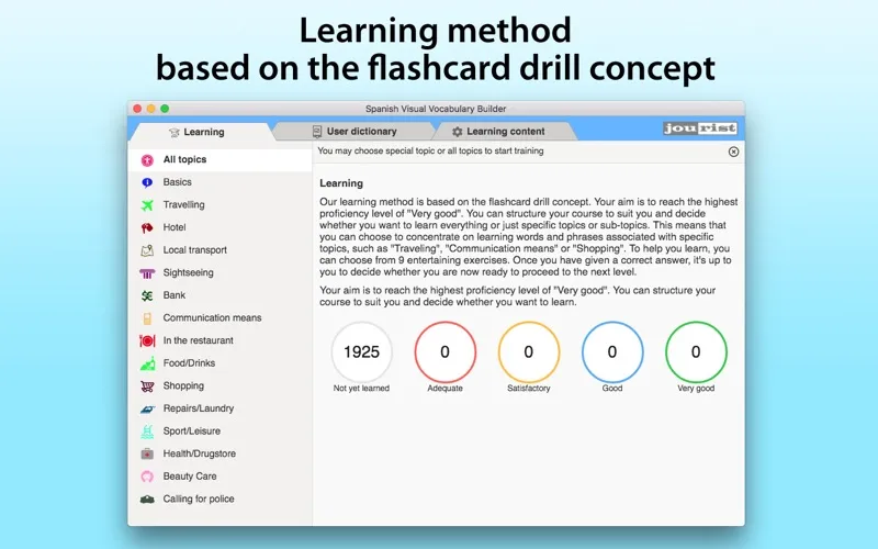 Spanish Vocabulary Builder Screenshots
