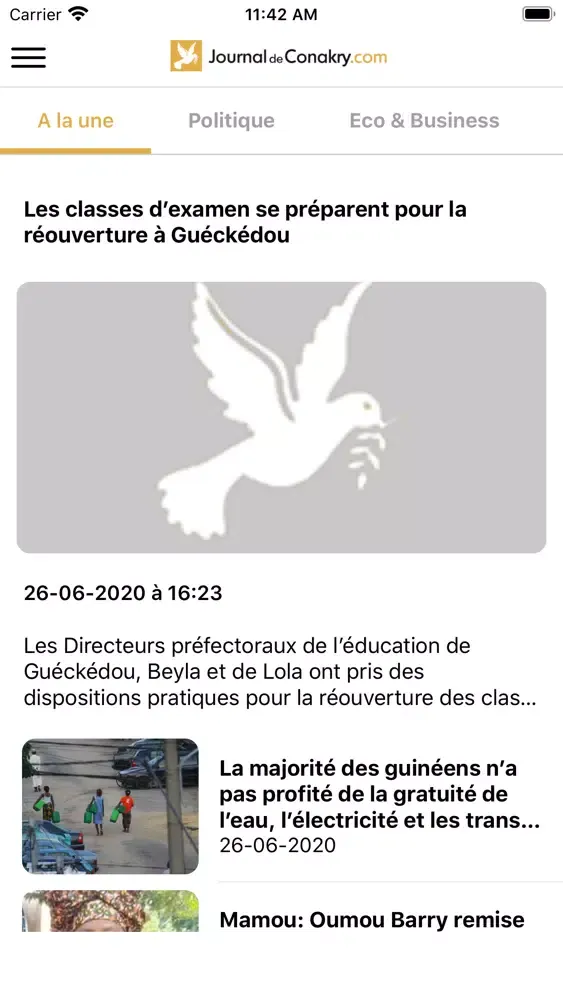 Journal de Conakry 스크린샷