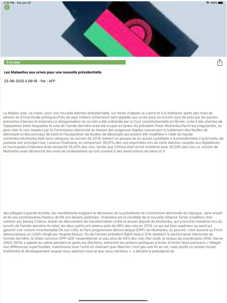 تصاویر Journal du Sénégal iPad 