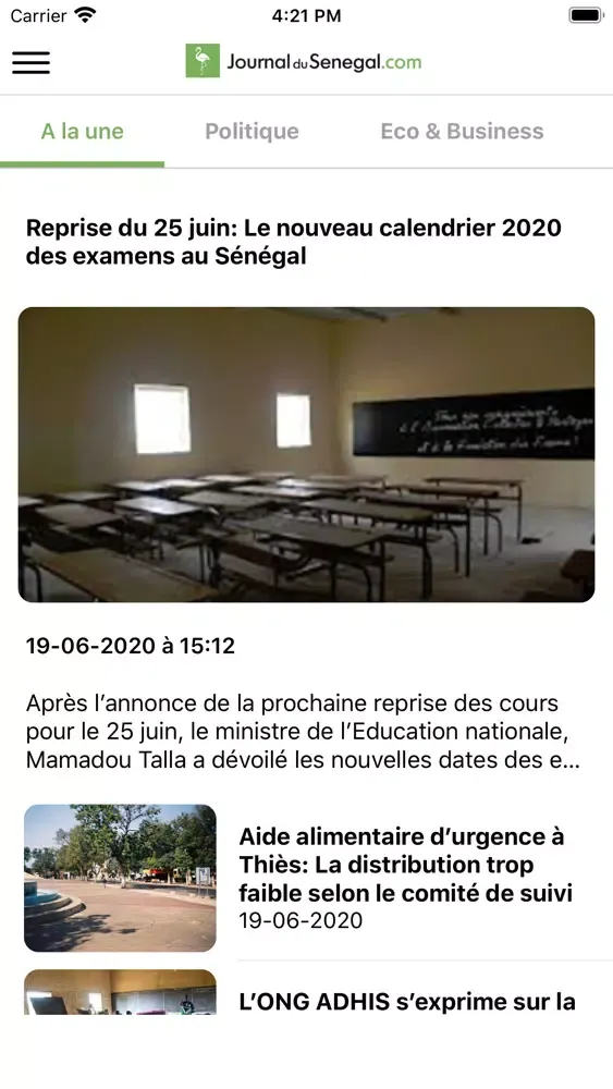 تصاویر Journal du Sénégal