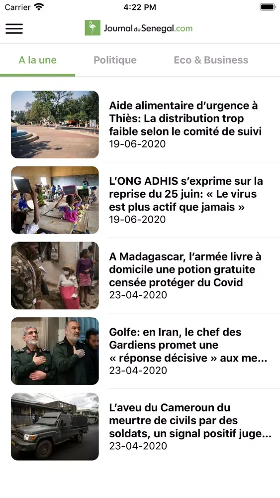 تصاویر Journal du Sénégal