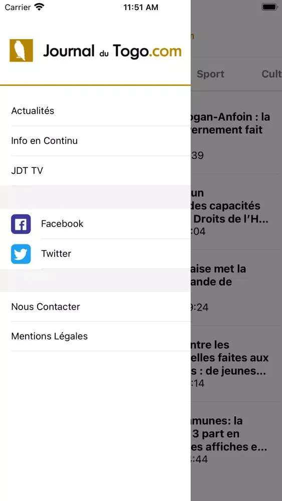 Journal du Togo应用截图