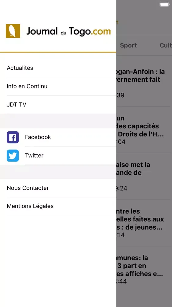 Journal du Togo应用截图