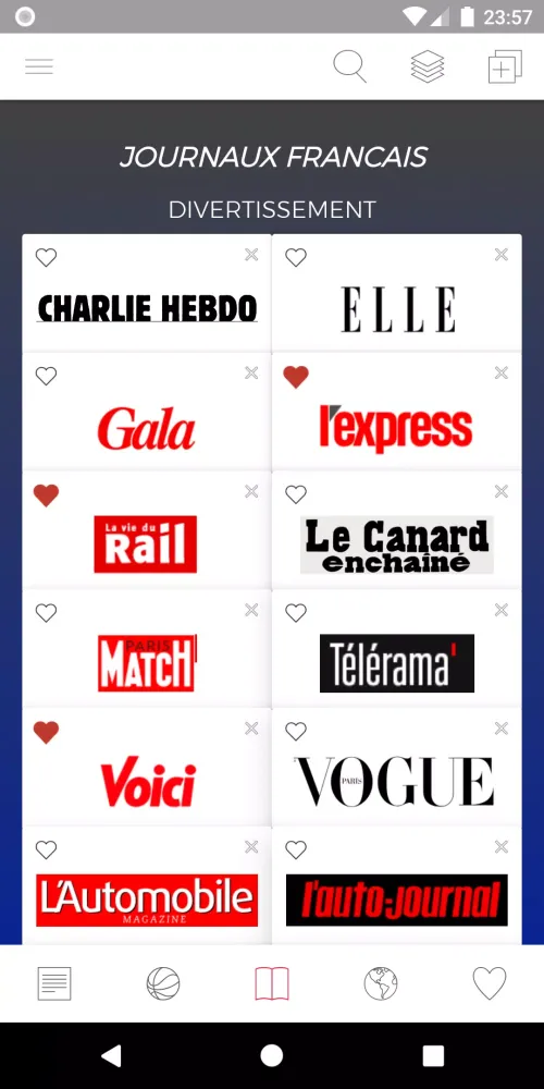 French Newspapers Screenshots