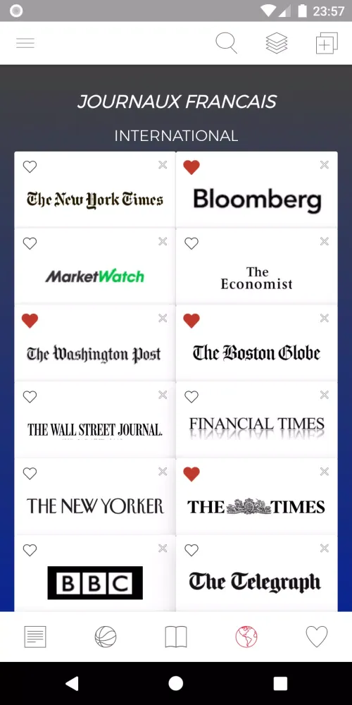 French Newspapers Screenshots