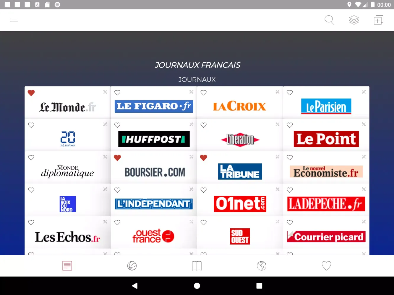 French Newspapers Screenshots