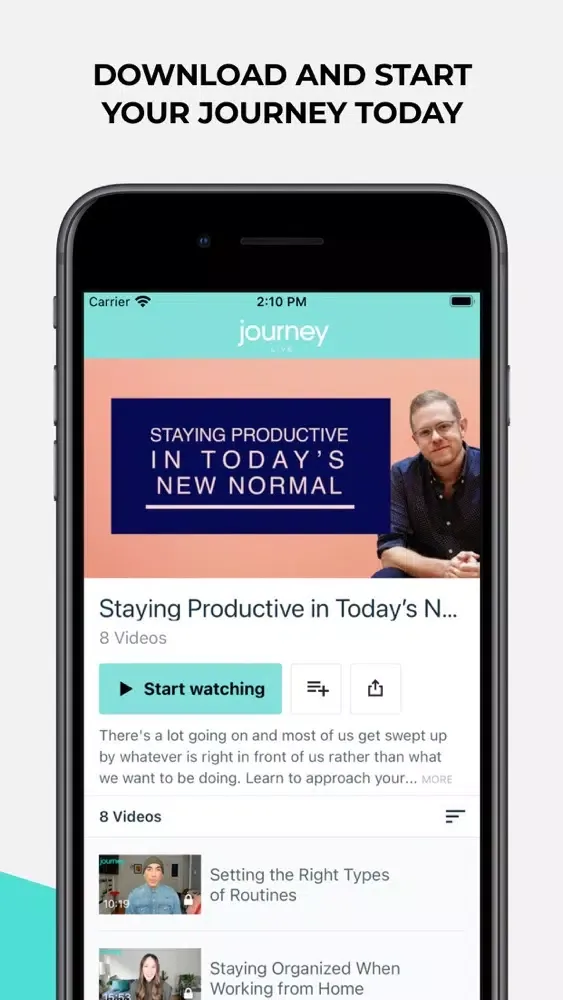 Screenshot di Journey LIVE: Mental Wellbeing