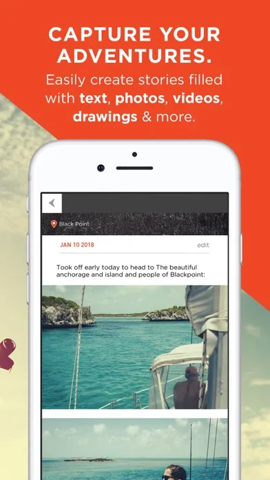 Capturas de tela do Travel Journal & Trip Tracker