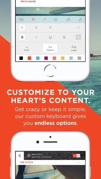 Capturas de tela do Travel Journal & Trip Tracker