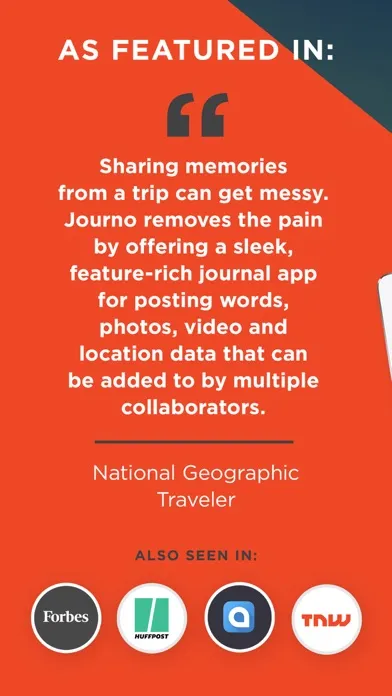 Capturas de tela do Travel Journal & Trip Tracker