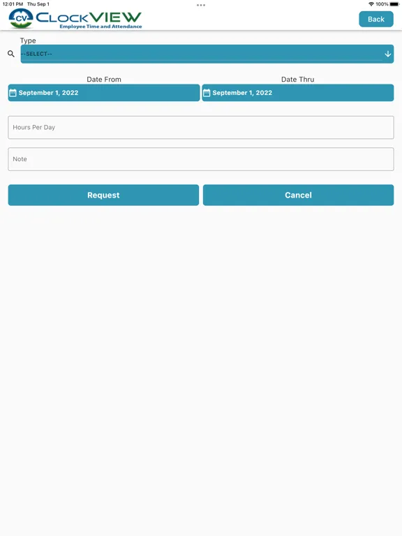Journyx CX Mobile iPad  スクリーンショット