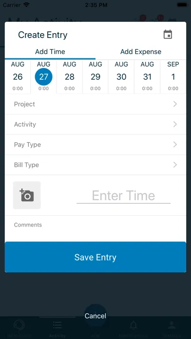 Tangkapan layar Journyx Mobile