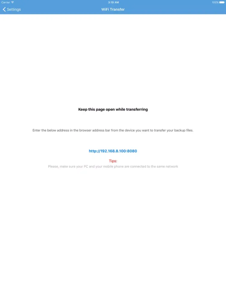 Tangkapan skrin Contacts Backup - Save Your Contacts iPad 
