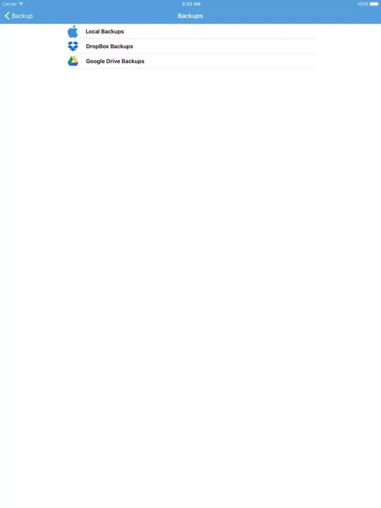 Tangkapan skrin Contacts Backup - Save Your Contacts iPad 