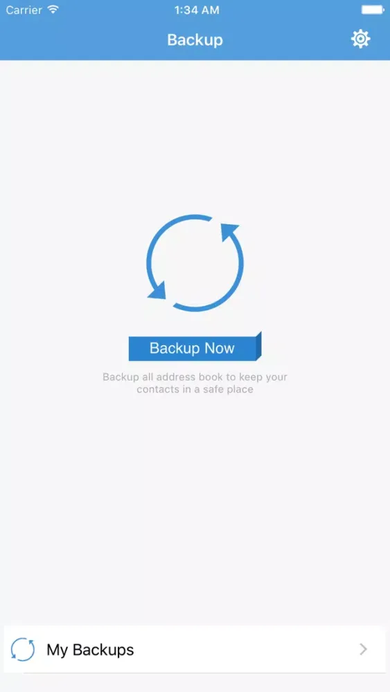 Tangkapan skrin Contacts Backup - Save Your Contacts