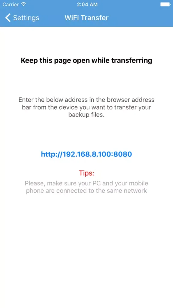 Tangkapan skrin Contacts Backup - Save Your Contacts