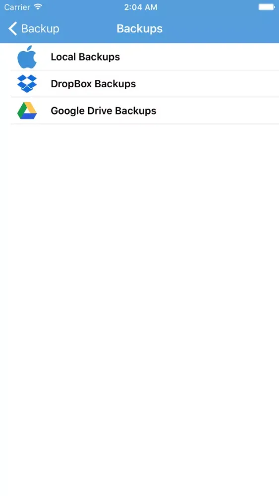 Tangkapan skrin Contacts Backup - Save Your Contacts