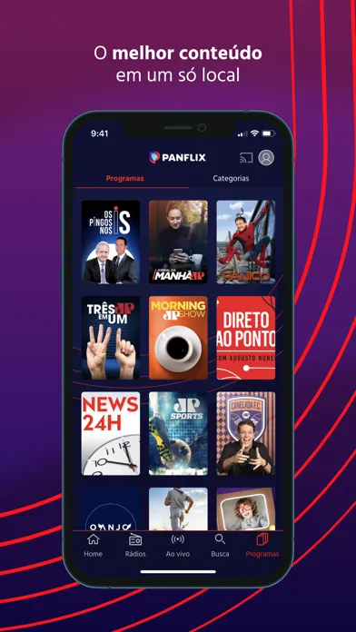 Captures d'écran de Panflix