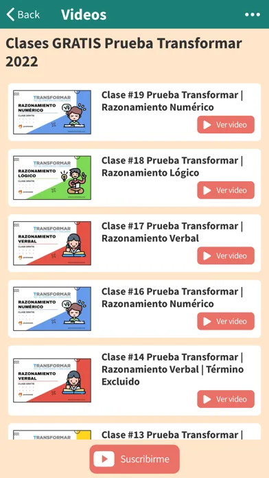Capturas de tela do Transformar
