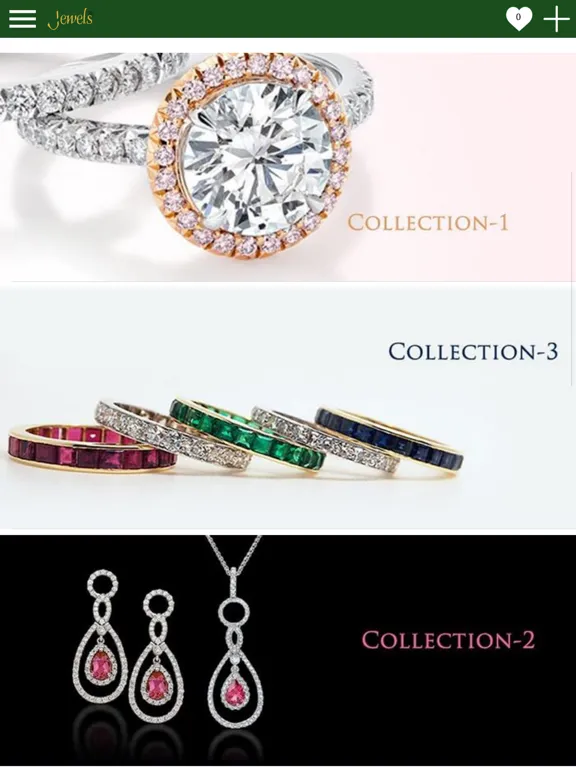 Tangkapan skrin Jewels E-commerce iPad 
