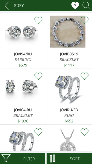 Tangkapan skrin Jewels E-commerce