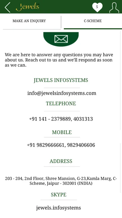 Tangkapan skrin Jewels E-commerce