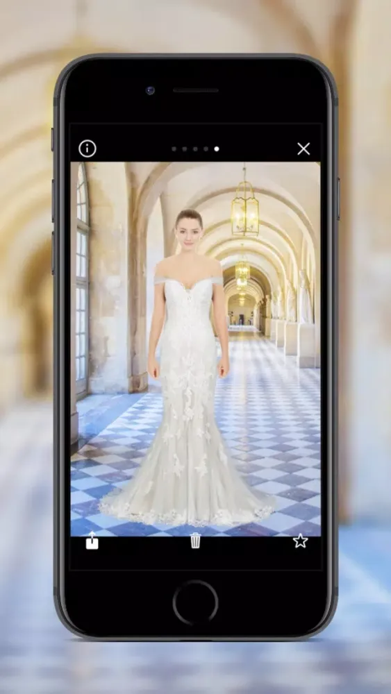 Ảnh chụp màn hình của InDelight: Wedding Dress TryOn