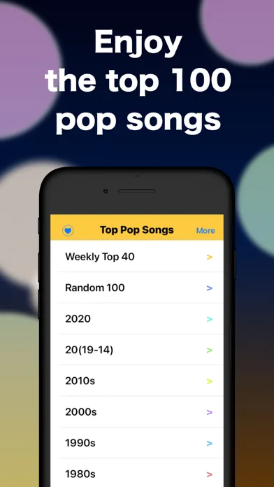 Captures d'écran de Top Songs : Music Discovery
