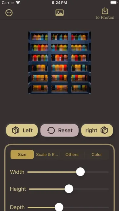 Photo3D : 3D Rectangle Effect 스크린샷