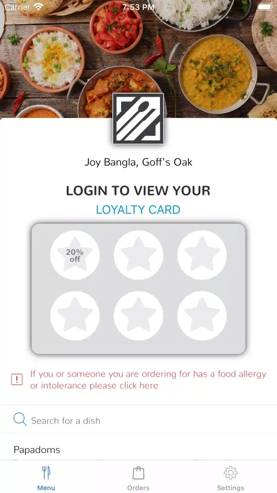 Joy Bangla, Goff's Oak 스크린샷