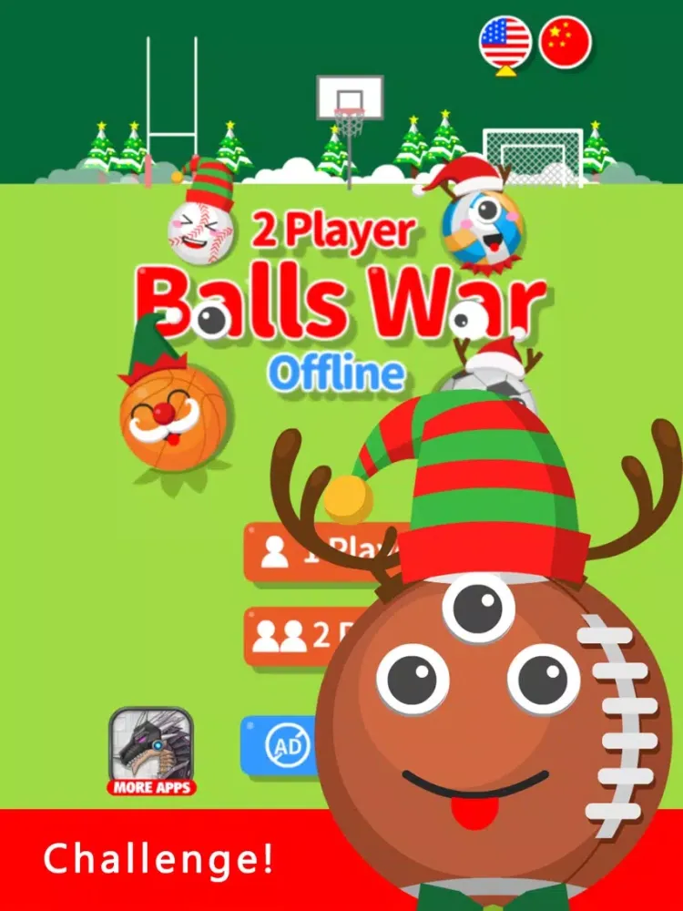 Captures d'écran de 2 Player Balls War iPad 