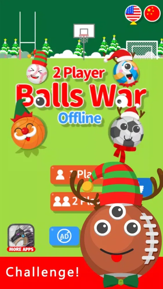 Captures d'écran de 2 Player Balls War