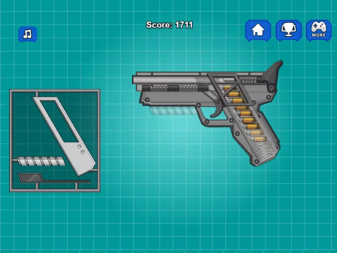 Assemble Toy Gun Pistol iPad  Screenshots