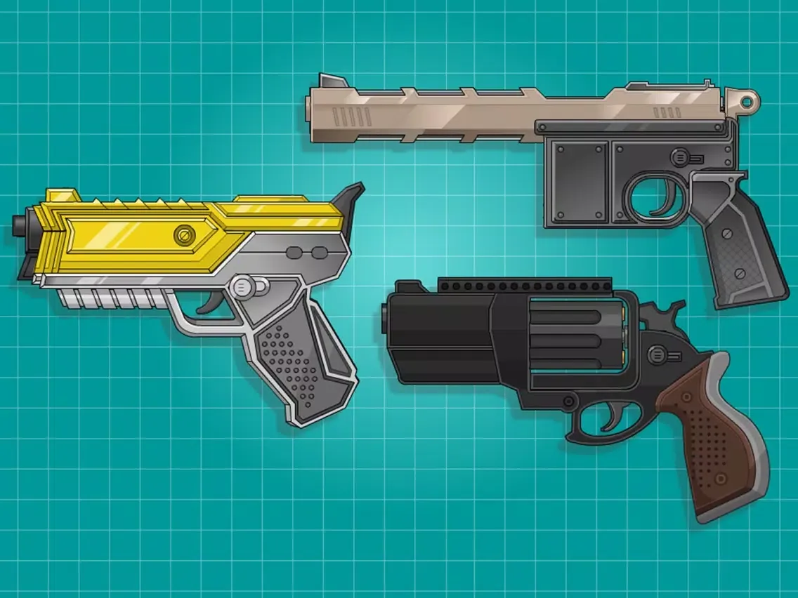 Assemble Toy Gun Pistol iPad  Screenshots