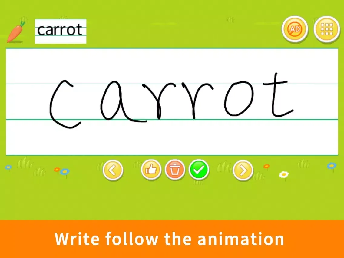 Tangkapan layar Draw And Learn Vegetables iPad 
