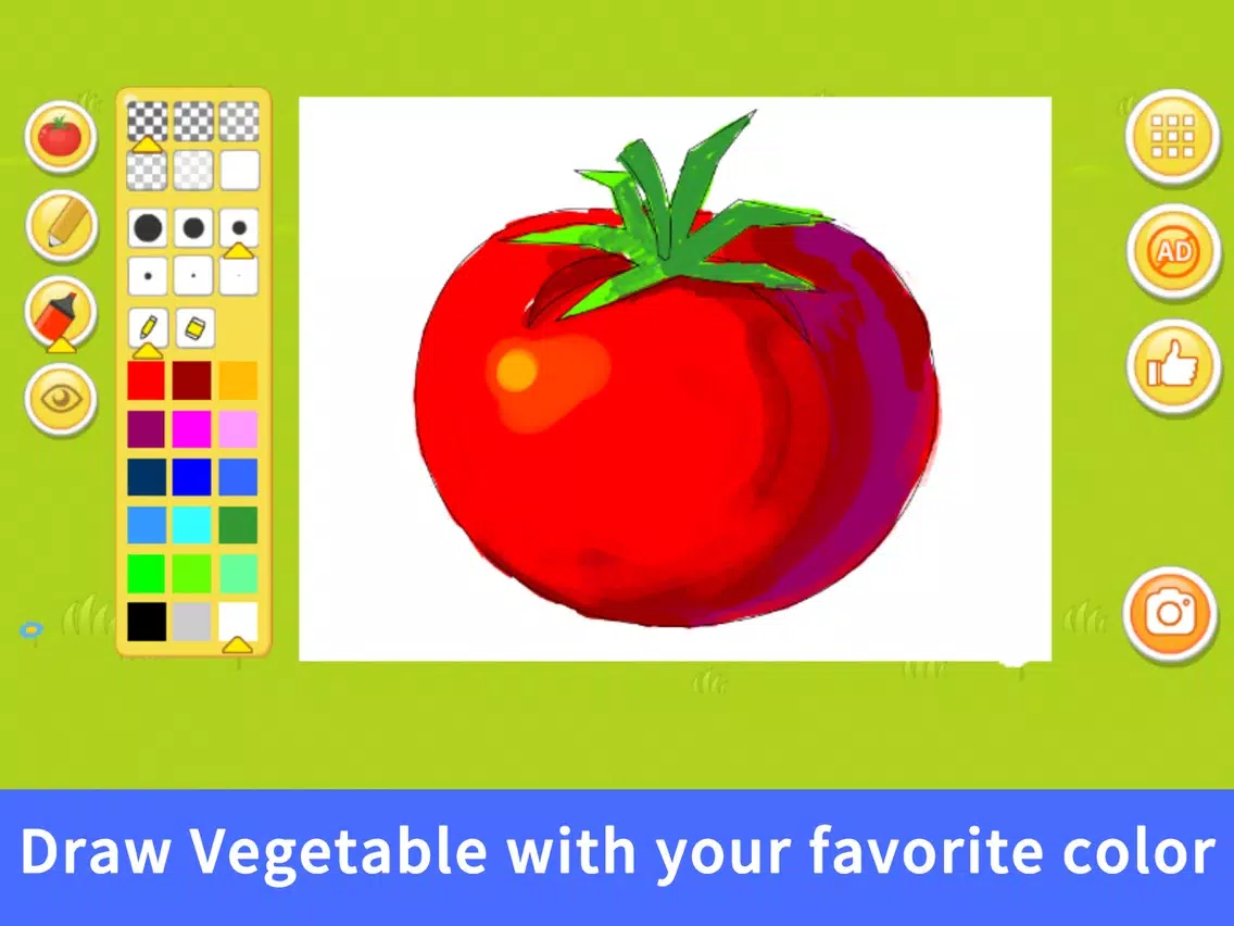 Draw And Learn Vegetables iPad  Ekran Görüntüleri
