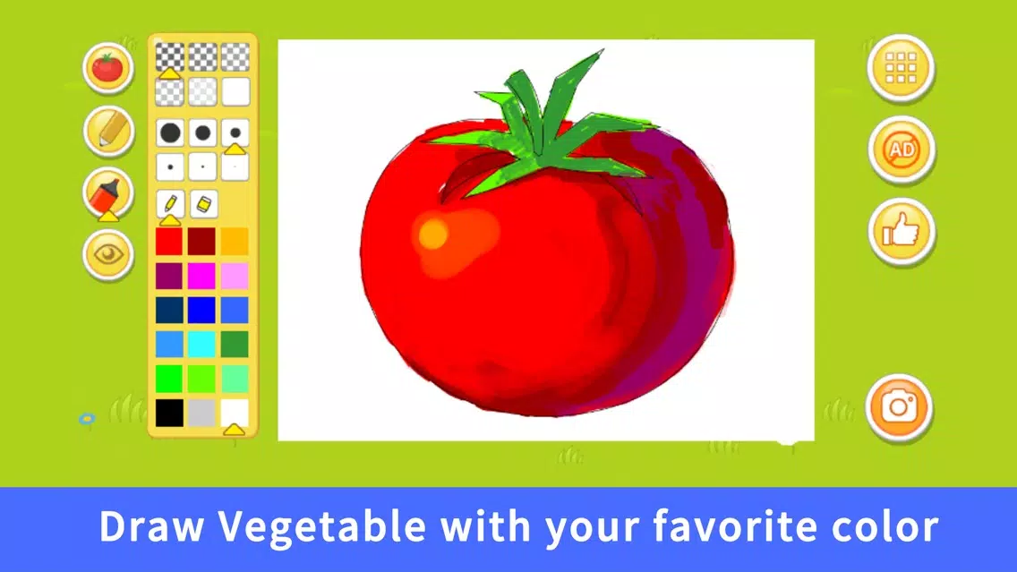Draw And Learn Vegetables Ekran Görüntüleri