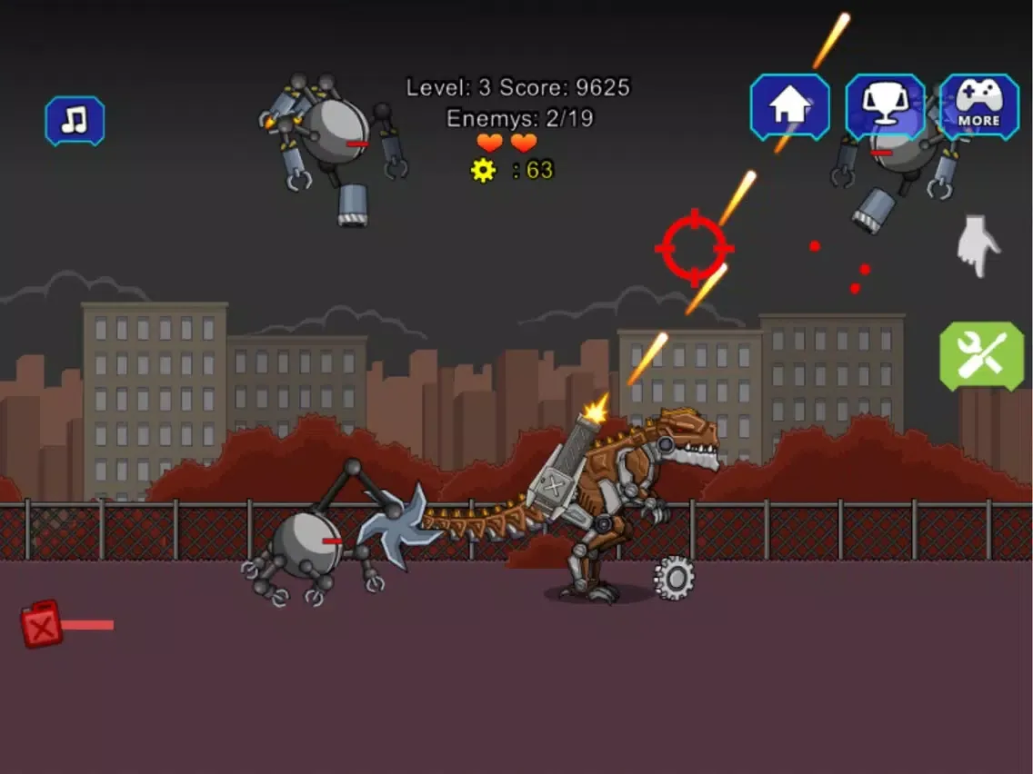 Robot Terminator T-Rex iPad  Screenshots
