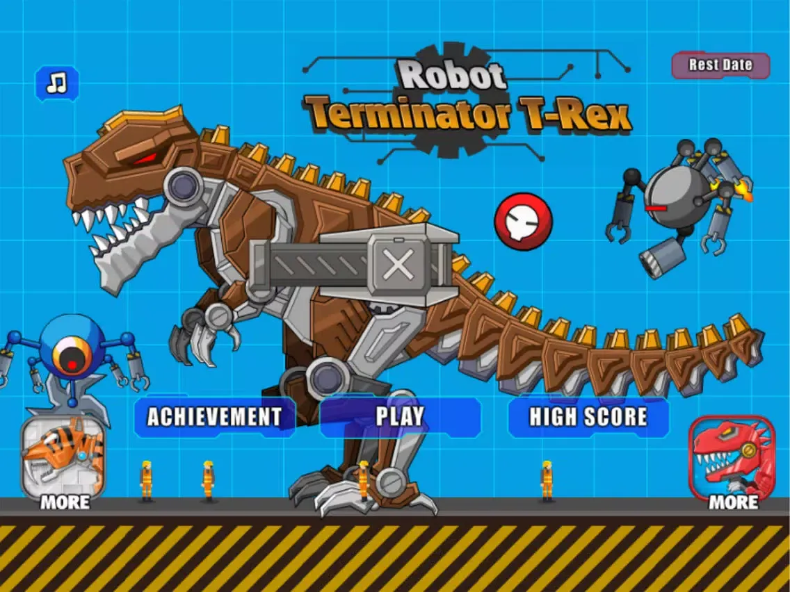 Robot Terminator T-Rex iPad  Screenshots