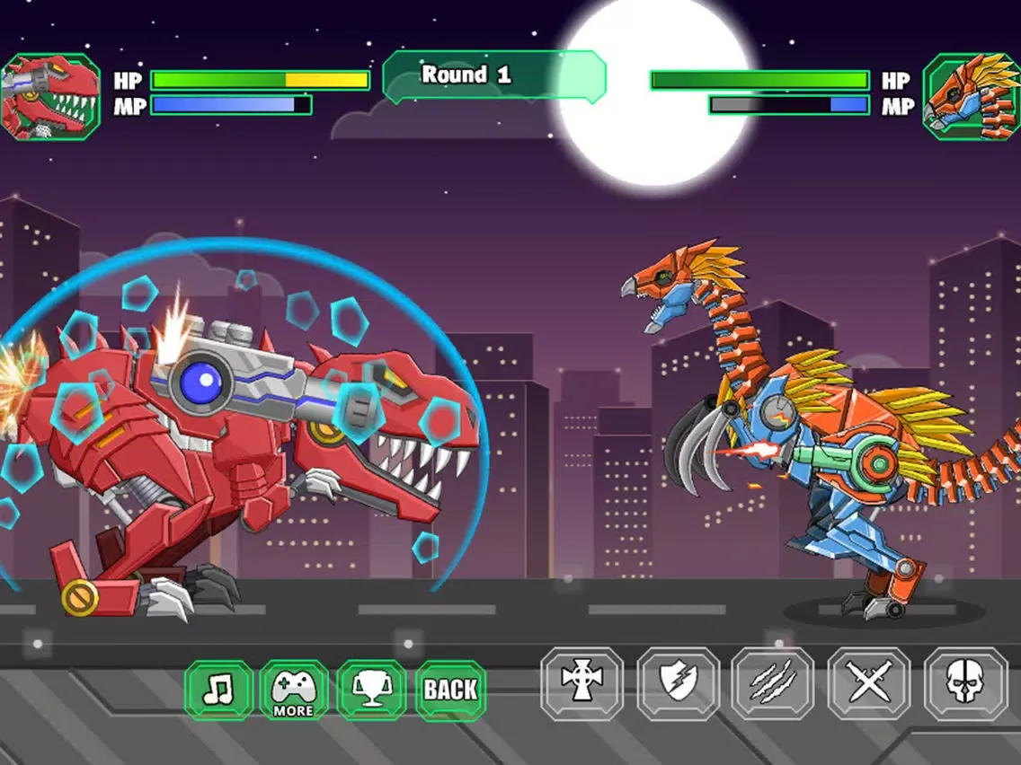 ภาพหน้าจอของ Toy War Robot Therizinosaurus iPad 