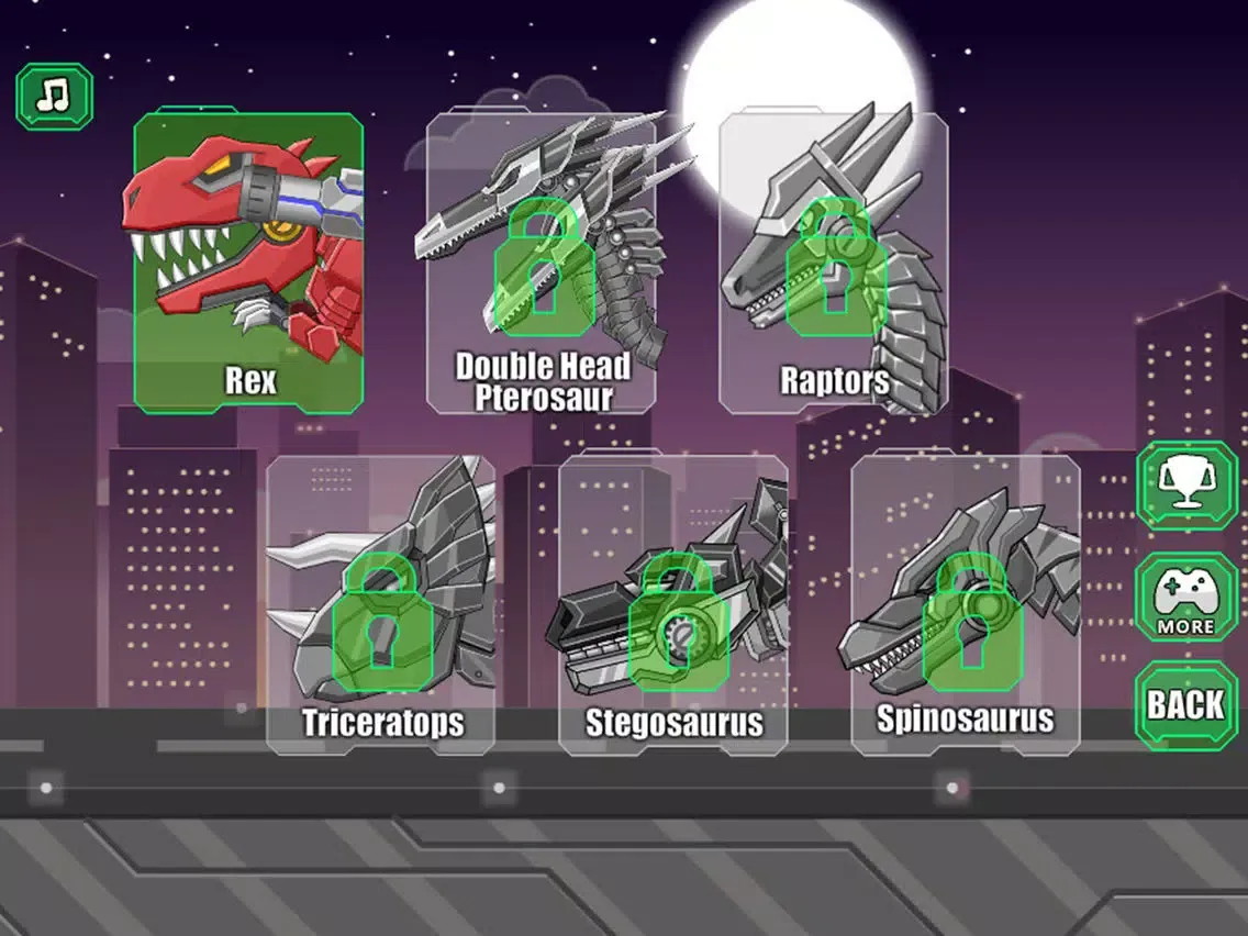 ภาพหน้าจอของ Toy War Robot Therizinosaurus iPad 
